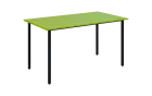 JSB 140N Jídelní stůl 1394 x 800 mm, deska jarní zeleň / podnož černá